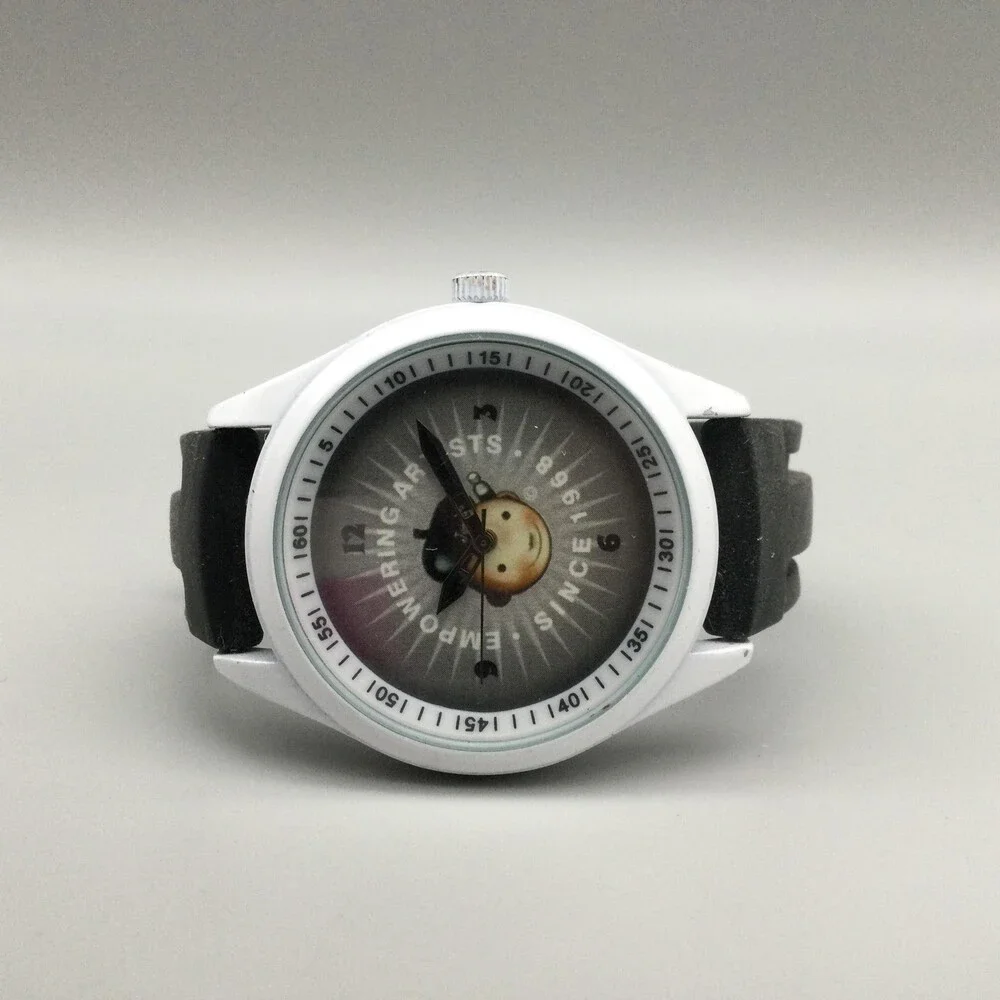 Jerry's Artarama Boys Watch Lil Jerry's Art Time Black Strap New Battery